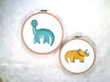 Dinosaur Cross Stitch Pattern Pack