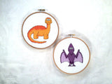 Dinosaur Cross Stitch Pattern Pack