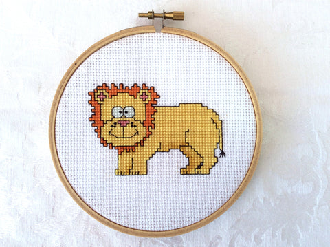 Lion Cross Stitch Pattern