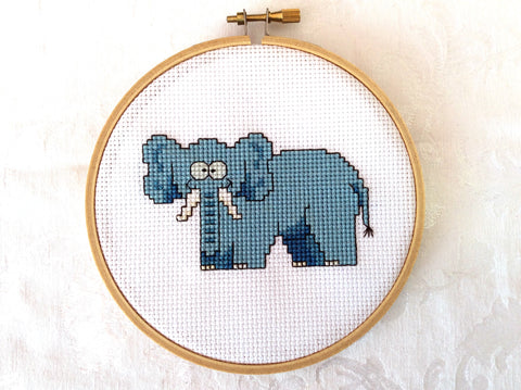 Elephant Cross Stitch Pattern