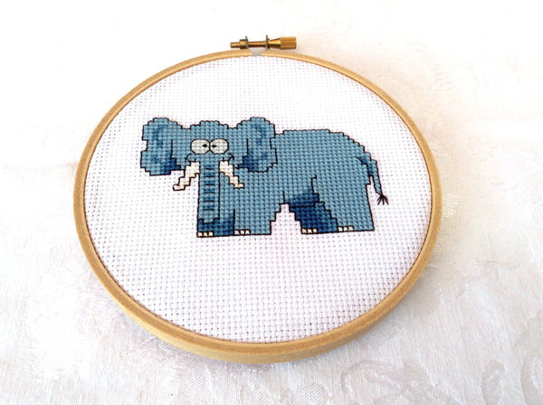 ITSTITCH Stamped Cross Stitch Kits for Beginners Elephant 3，17.3