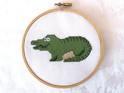Crocodile Cross Stitch Pattern