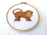 Monkey Cross Stitch Pattern