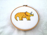 Triceratops Cross Stitch Pattern