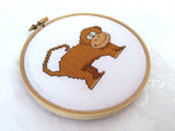 Monkey Cross Stitch Pattern