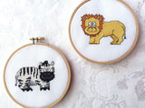 Jungle Friends Cross Stitch Pattern Pack