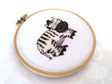 Zebra Cross Stitch Pattern