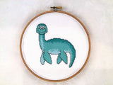 Plesiosaur Cross Stitch Pattern