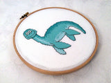 Plesiosaur Cross Stitch Pattern