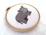 Hippopotamus Cross Stitch Pattern