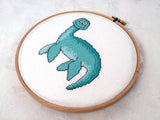 Plesiosaur Cross Stitch Pattern