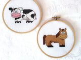 Farm Animal Cross Stitch Pattern Pack