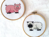 Farm Animal Cross Stitch Pattern Pack