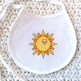 Sunshine Baby Bib Cross Stitch Pattern